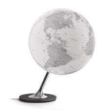 ANGLO CHROME – Globe terrestre design, lumineux, textes en anglais