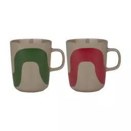 Mug Tasses & mugs en Céramique, Grès – Couleur Vert – 8 x 8 x 9.5 cm – Designer Maija Isola