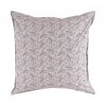 image de linge de lit scandinave Taie d’oreiller imprimée en percale de coton gris 65×65
