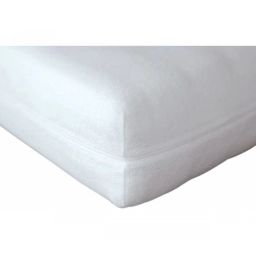 Housse de protection intégrale pour matelas coton blanc 190×90