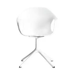 Fauteuil Elephant en Plastique, Acier – Couleur Blanc – 60 x 62 x 85 cm – Designer Neuland