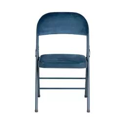 Chaise pliante H.78 cm SOREN Bleu