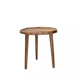 Artemis – Table d’appoint en bois de forme organique H42.5cm – Couleur – Bois
