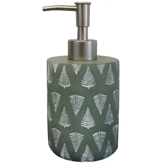 Distributeur de savon en béton vert