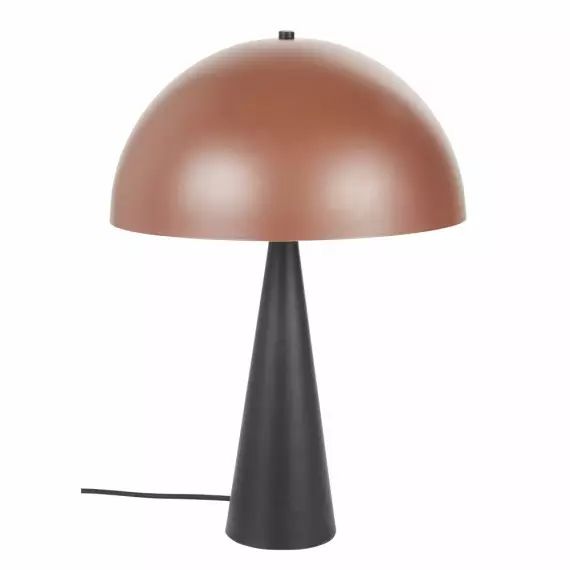 Lampe d&rsquo;extérieur en métal recyclé noir et chocolat