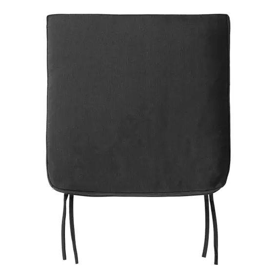 Coussin pour chaise de jardin 42 cm en polyester noir