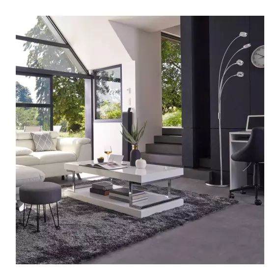 Lampadaire LED SYCARIA Chrome