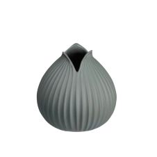 Vase en céramique grise H10,5cm