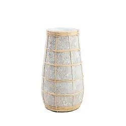 Vase en terre cuite gris naturel H26