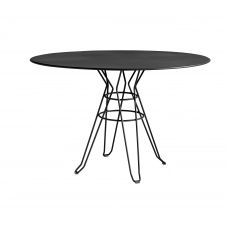 CAPRI – Table rond en acier gris D110