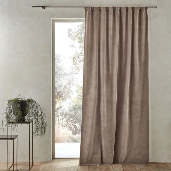 Rideau velours petits œillets Lavezzi