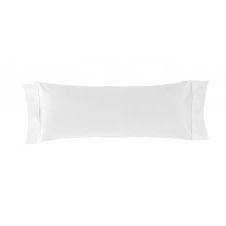 Taie d’oreiller en coton blanc 45×155