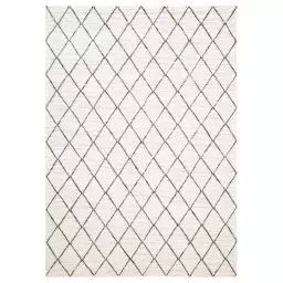 Tapis design et moderne en laine blanc 140×200