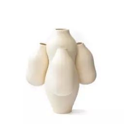 Vase Allpa en Céramique, Céramique émaillée – Couleur Blanc – 34.76 x 34.76 x 28.5 cm – Designer Jean-Baptiste Fastrez
