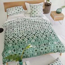 Housse de couette en percale de coton Vert 260×240 cm