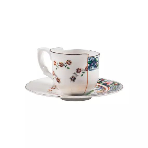 Tasse à café Hybrid en Céramique, Porcelaine – Couleur Multicolore – 18 x 25 x 5.5 cm – Designer Studio CTRLZAK