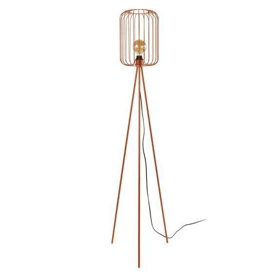 Lampadaire métal cuivre