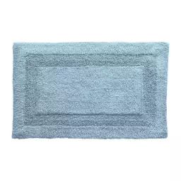Tapis de bain bleu 50×80 en coton