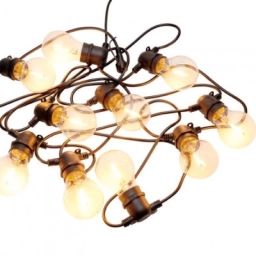 Guirlande lumineuse guinguette extensible ampoules verres LED
