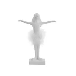 Statuette Lapin en polyrésine blanc H27
