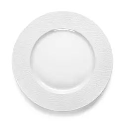 Assiette plate en Porcelaine Blanc