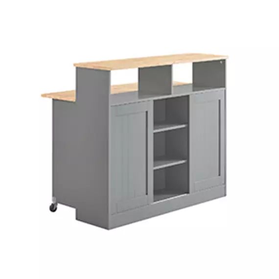 Buffet de rangement effet bois gris