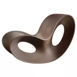 Rocking chair Voido en Plastique, Polyéthylène – Couleur Marron – 101.45 x 58 x 78 cm – Designer Ron Arad