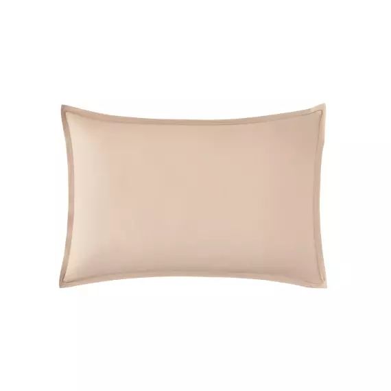 Taie d’oreiller en percale de coton rose 50×70