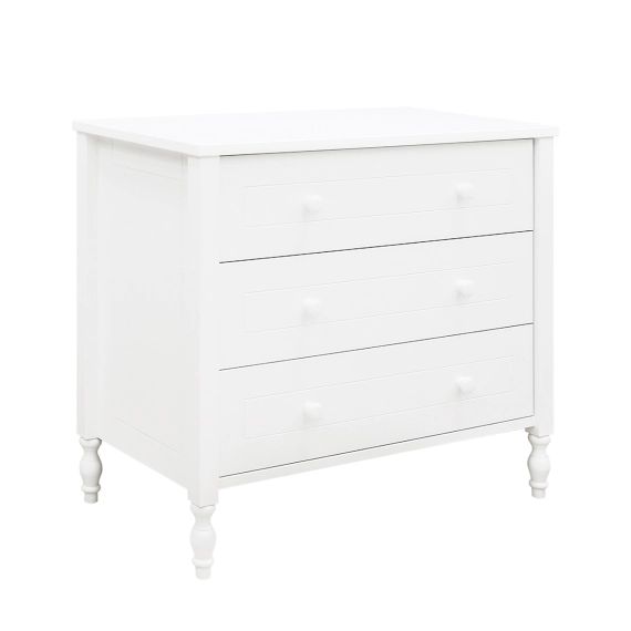 Commode 3 tiroirs blanc