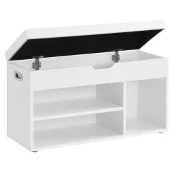 Banc à chaussures  capacité de charge 150 kg blanc