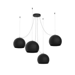 Suspension métal blanc mat