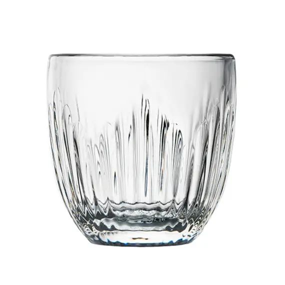 Lot de 6 tasse à expresso jeux d&rsquo;orgues 10 cl  en verre  transparent