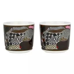 Tasse à café Tasses & mugs en Céramique, Grès – Couleur Marron – 7.5 x 7.5 x 7 cm – Designer Aino-Maija  Metsola