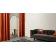 Julius, paire de rideaux doublés à œillets 135 x 260 cm, velours orange brûlé