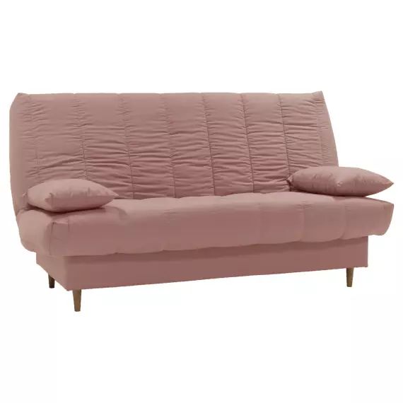 Banquette-lit clic clac VIKIE coloris rose