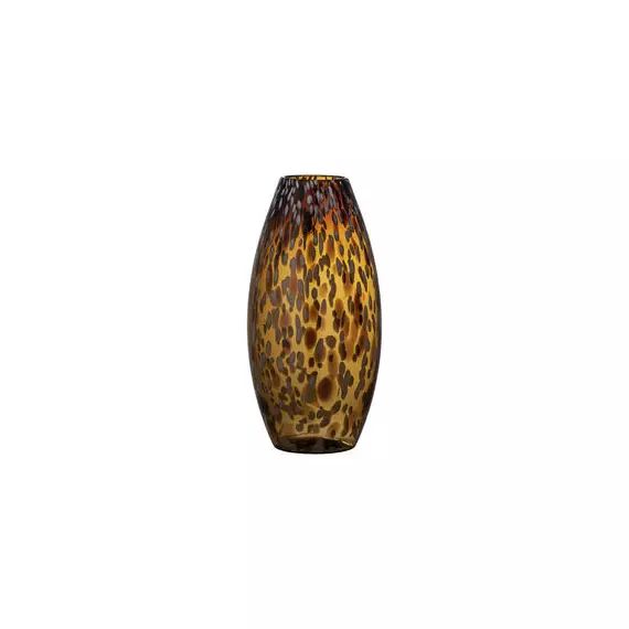 Vase Vases en Verre, Verre soufflé bouche – Couleur Marron – 17 x 17 x 32 cm