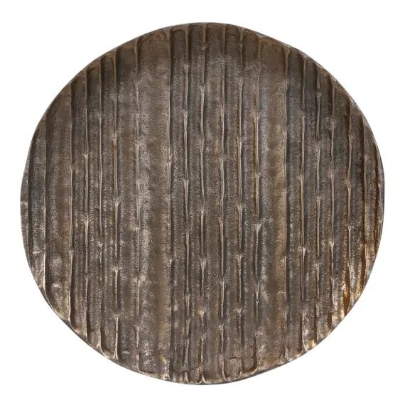 Assiette en aluminium doré foncé D27
