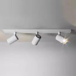 Plafonnier spot orientable Ascoli en Métal, Aluminium – Couleur Blanc – 60 x 31.07 x 13 cm