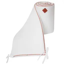 Tour de lit universel en gaze de coton  Blanc