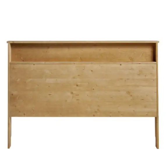 Tête de lit avec rangement pour lit 135 cm en couleur marron clair