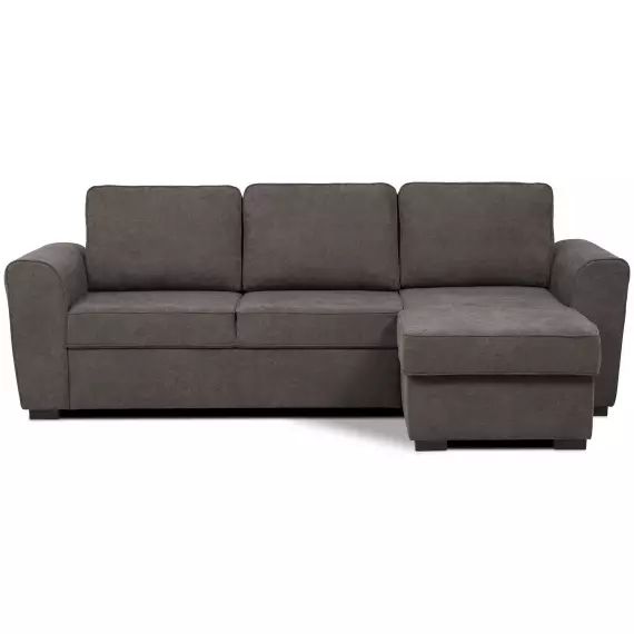 Canapé d&rsquo;angle réversible 4 places FARO coloris marron