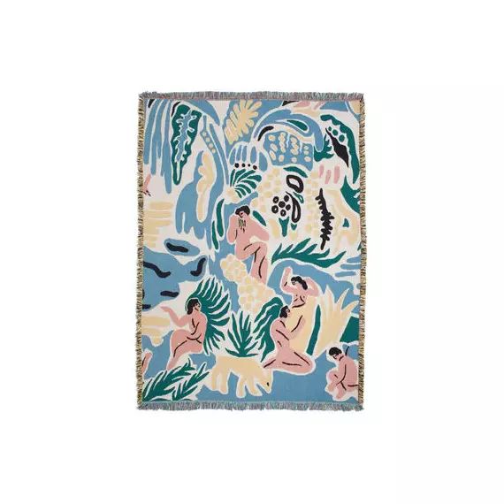Plaid Plaid en Tissu, Coton recyclé – Couleur Multicolore – 19.83 x 19.83 x 19.83 cm – Designer Maite Garcia