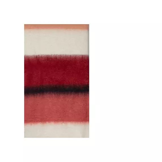 Plaid Plaids en Tissu, Laine – Couleur Rouge – 24.99 x 24.99 x 24.99 cm – Designer Sarah Lavoine