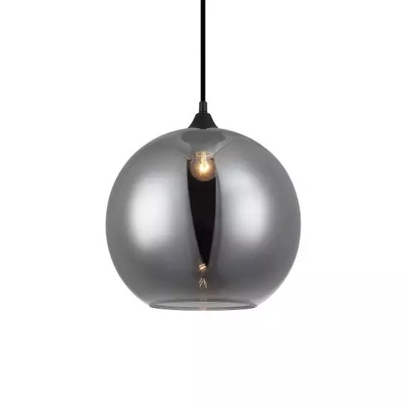 Suspension en verre gris d. 30 cm