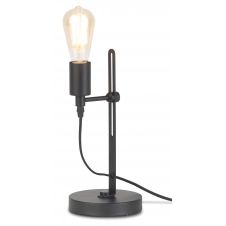 Lampe de table en fer noir H40cm