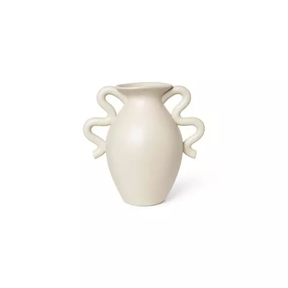 Vase Vases en Céramique, Grès émaillé – Couleur Blanc – 27 x 31.07 x 27.5 cm