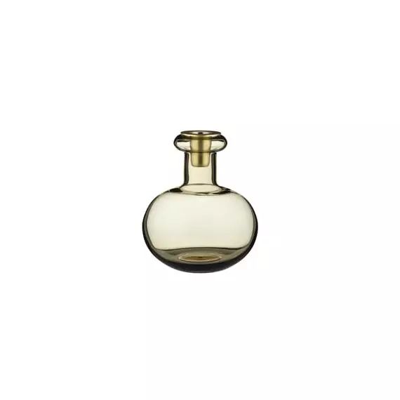 Bougeoir Bougeoirs en Verre, Verre soufflé bouche – Couleur Marron – 12.5 x 12.5 x 14.5 cm – Designer Carina Seth-Andersson