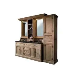 Meuble de salle de bain double vasque + 1 colonne D (ensemble)