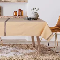 Nappe coton  160×250 jaune pâle