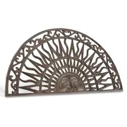 Paillasson Demi Lune Fonte Marron 69.5×2.5×37.5cm